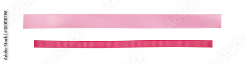 Set of pink satin and rep r...
