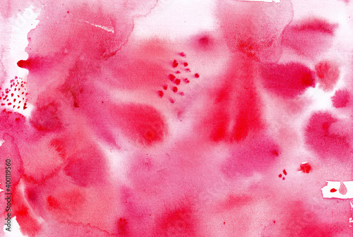 Hand drawn pink watercolor background