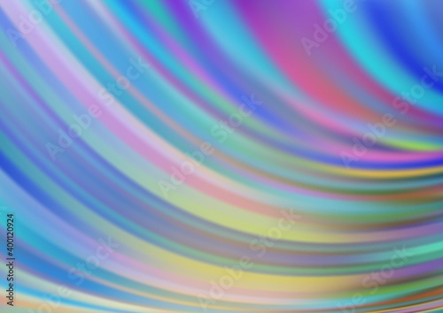 Light Blue, Yellow vector pattern with bubble shapes.