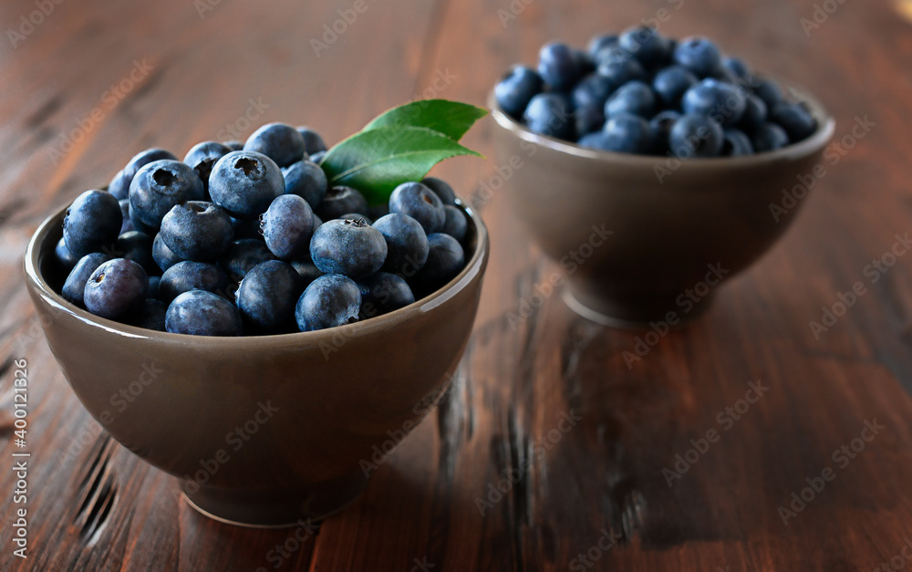 Fresh Blueberries In Bowl On Table Fresh Blueberries In Bowl On Table