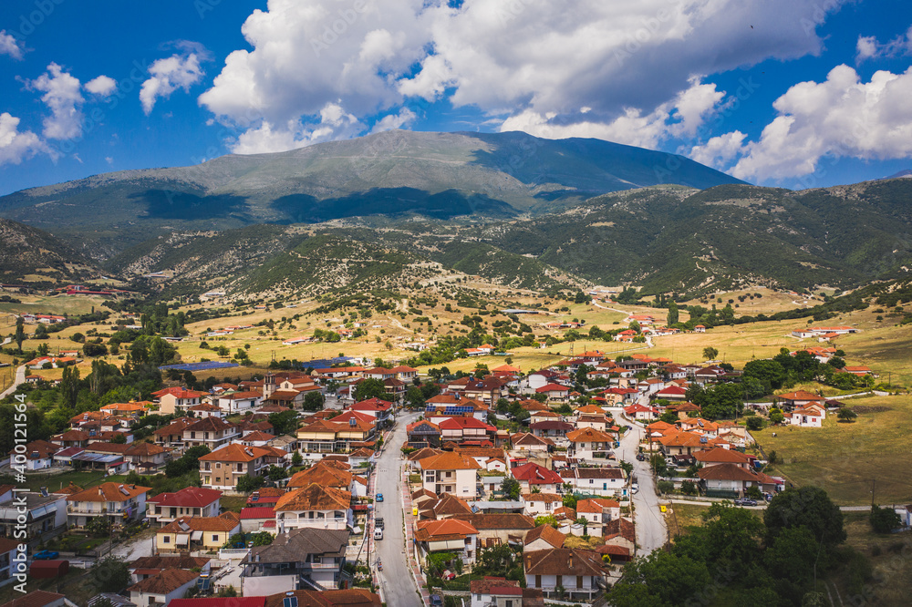 Kalyvia larissa village near Olympic Mountains, Greece