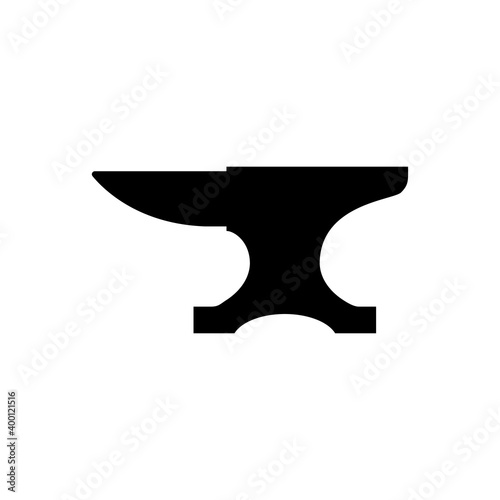 Anvil for Blacksmith Illustration Symbol Vector. Vintage anvil blacksmith crafting vector icon