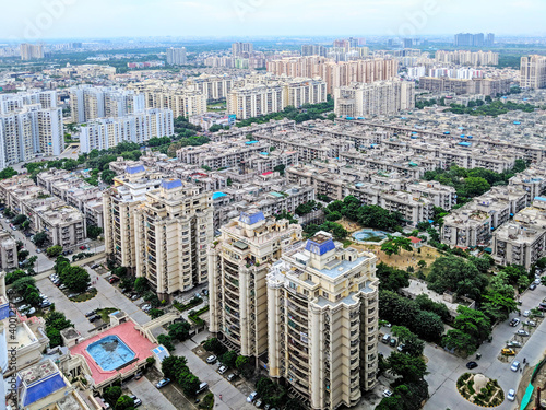 Canvas Print Cityscape of Indirapuram | A Residential Hub in Ghaziabad | Day Shot