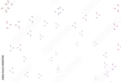 Light Pink  Blue vector doodle backdrop.