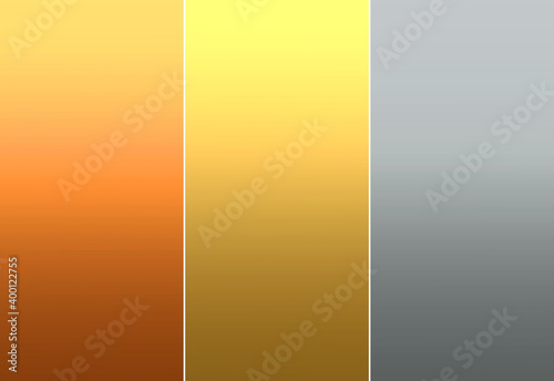 ブロンズ ゴールド シルバー テクスチャ 素材 セット Stock Illustration Adobe Stock