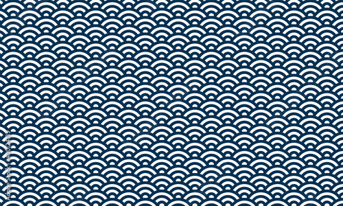 日本の伝統文様　青海波