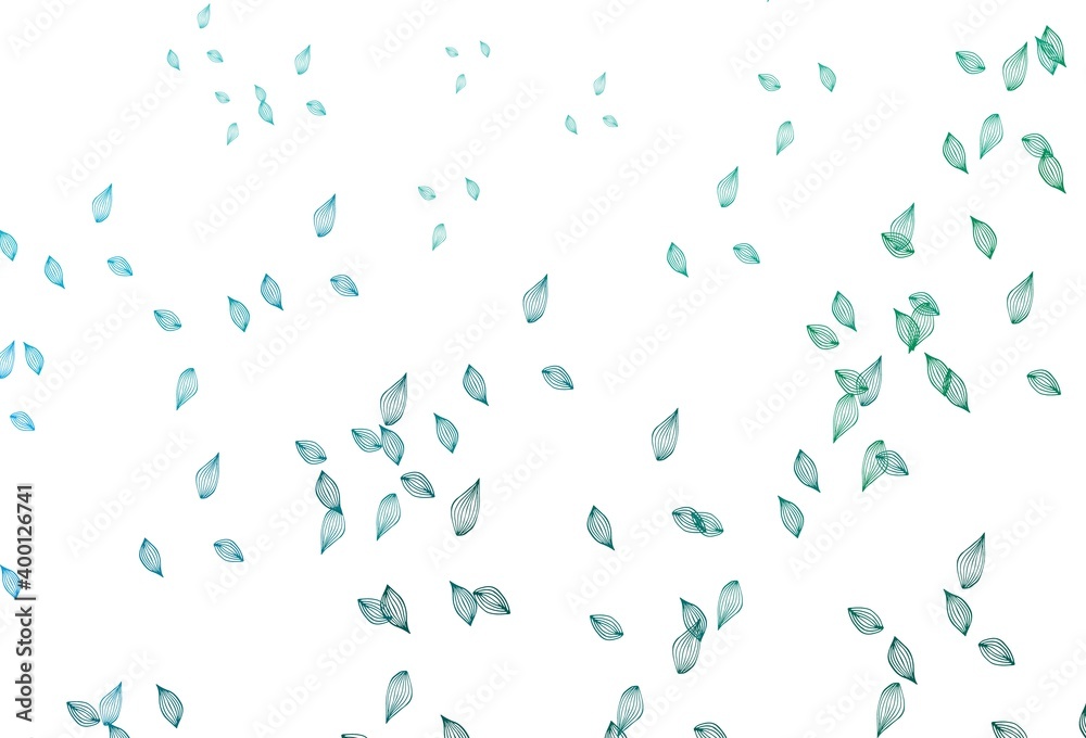 Light Blue, Green vector hand painted backdrop.