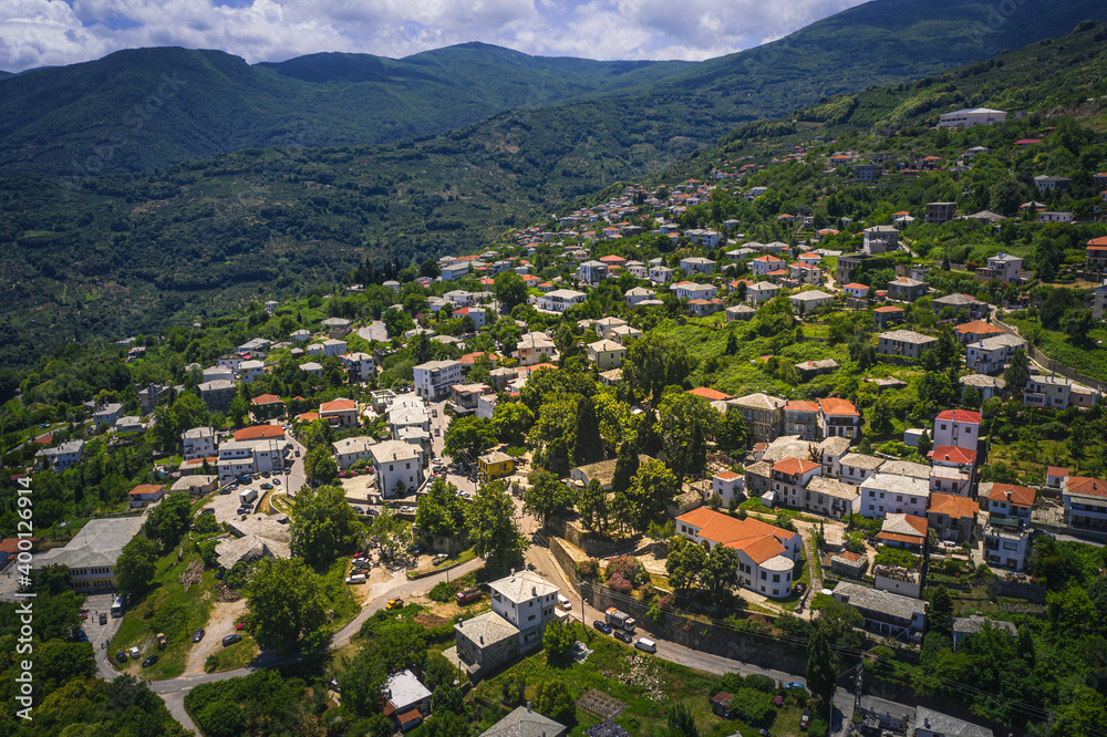 Traditional village of Zagora in Mount Pelion, Greece