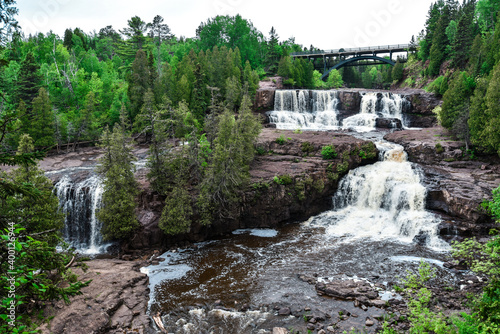 Wallpaper Mural Gooseberry Falls State Park on the north shore of Lake Superior in Minnesota.  Torontodigital.ca