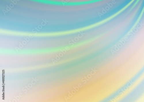 Light Green, Yellow vector bokeh template.