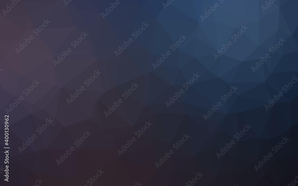 Dark Black vector abstract mosaic pattern. Dark Black vector abstract mosaic pattern.