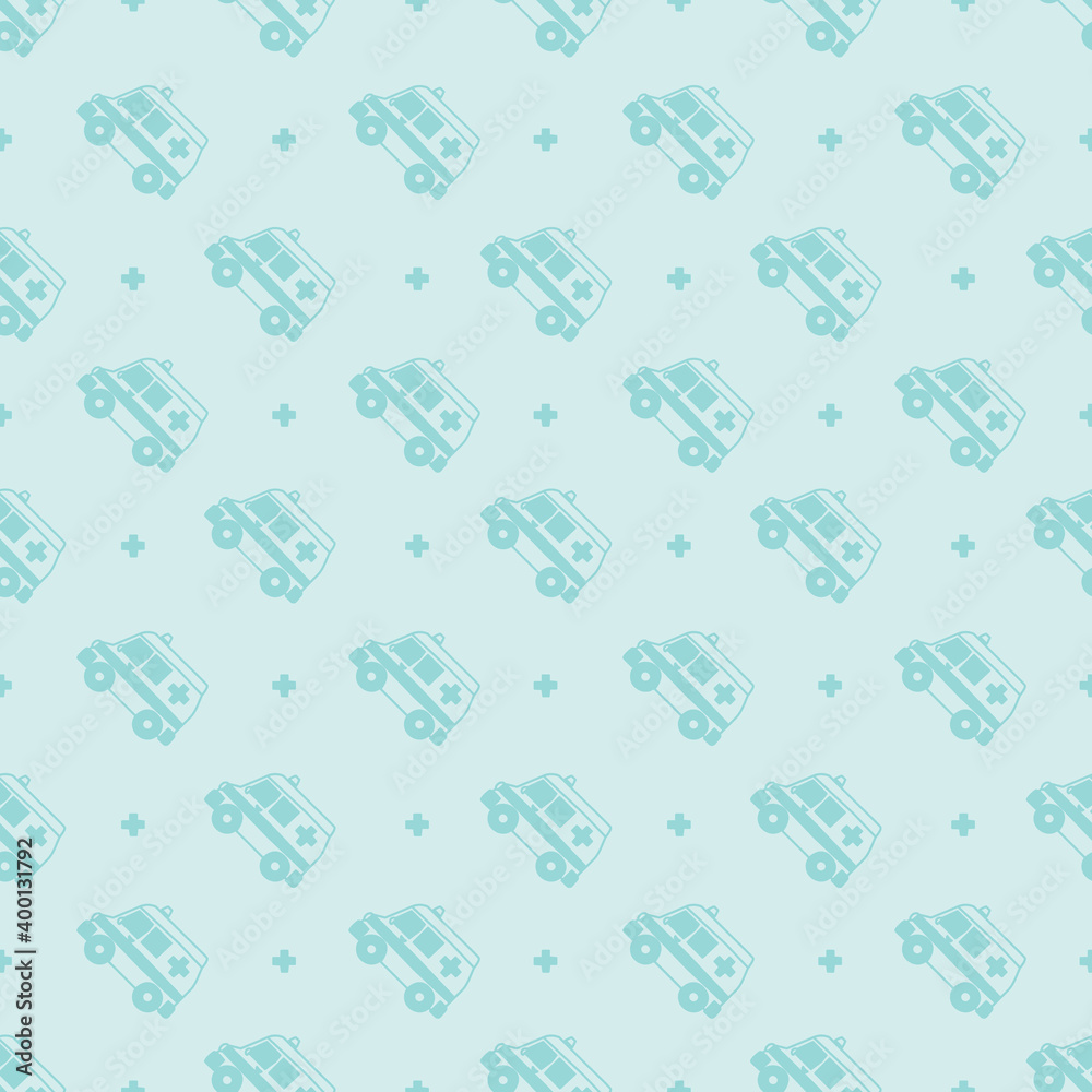 seamless pattern with ambulances. ambulance pattern. cute illustration design. transportation design. seamless pattern with ambulances. ambulance pattern. cute illustration design. transportation design.