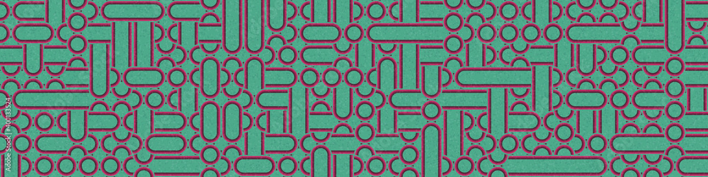 Obraz premium Abstract Geometric Pattern generative computational art illustration