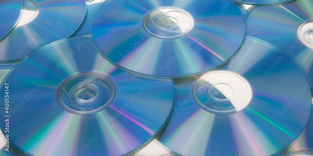many compact disc blue dvd discs Cd or dvd background many compact disc blue dvd discs Cd or dvd background