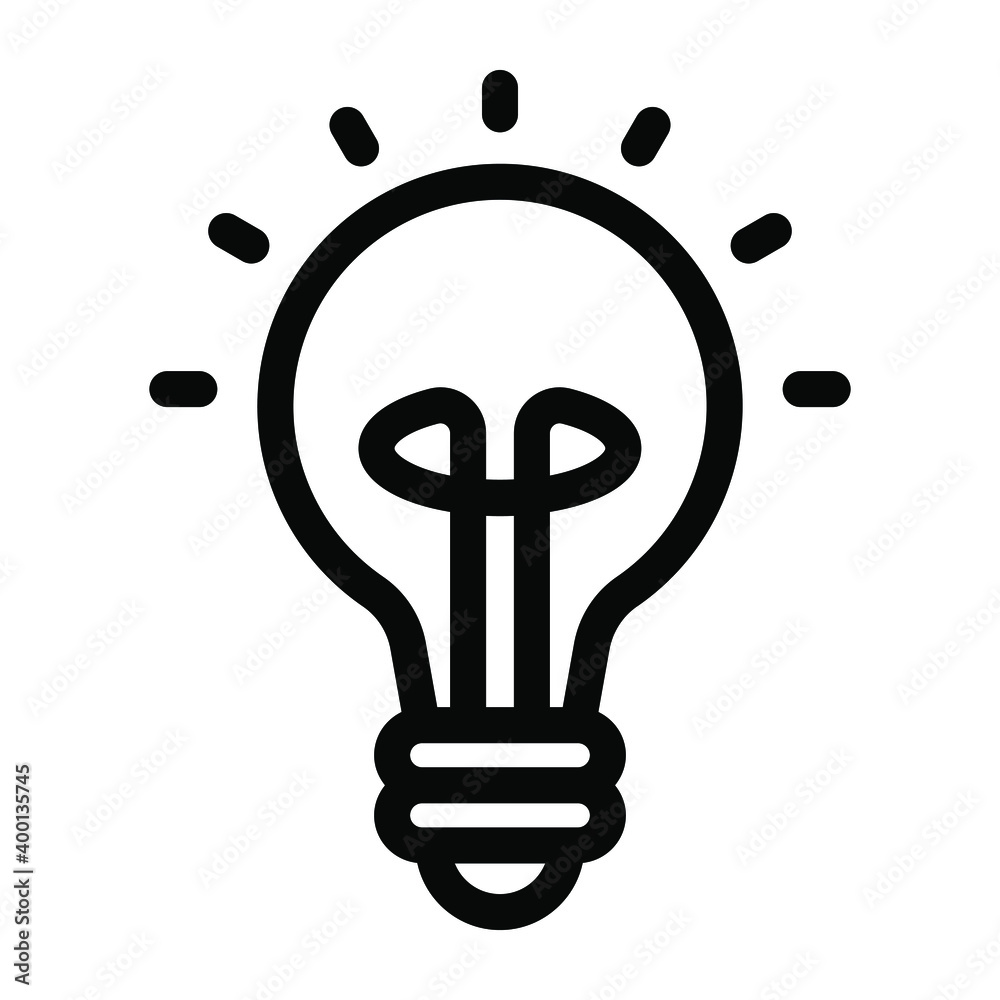 A solid vector of bulb in modern editable style
A solid vector of bulb in modern editable style