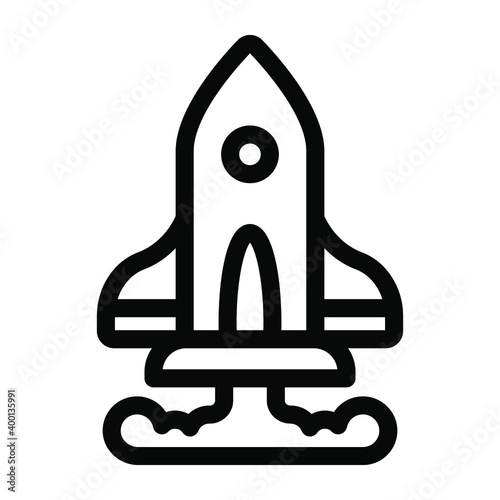 
Missile, rocket launcher icon in solid design.
