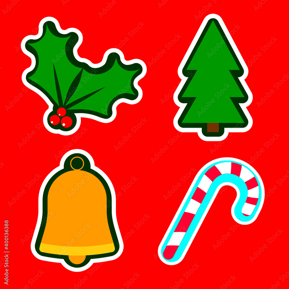 Christmas icons, Xmas symbols set, graphic design template, vector illustration Christmas icons, Xmas symbols set, graphic design template, vector illustration
