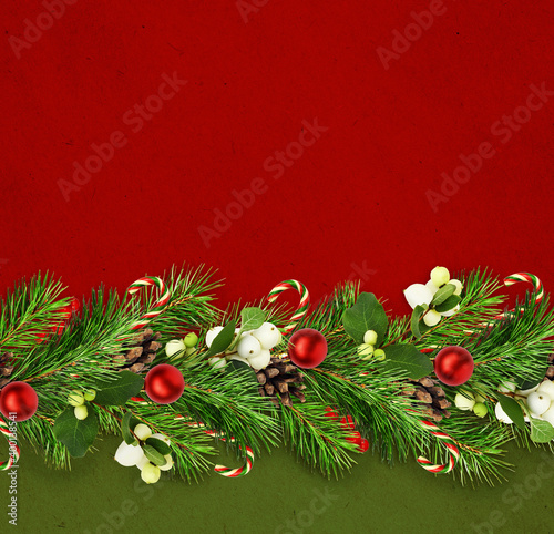 Snowberries with green twig...