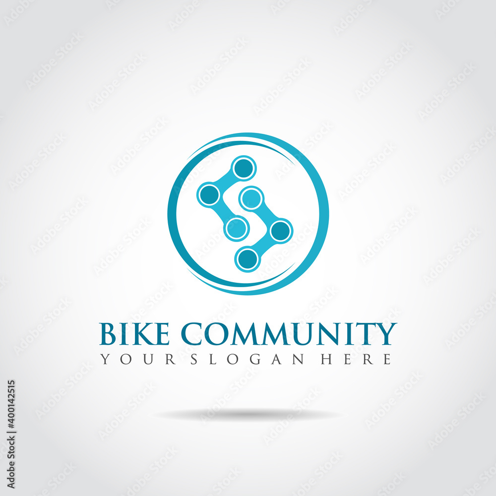 Bike Community logo template. Vector Illustrator eps.10 Bike Community logo template. Vector Illustrator eps.10