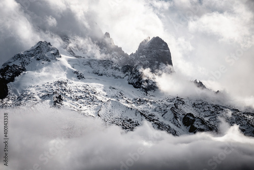 Mountains in the clouds, The French Alps © febe