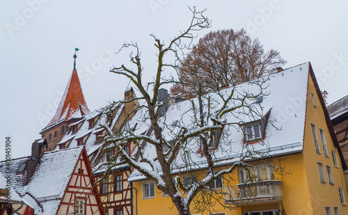 Schnee in der Nürnberger Altstadt
