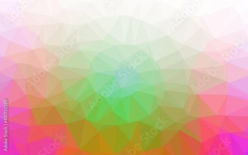 Light Multicolor  Rainbow vector low poly texture.