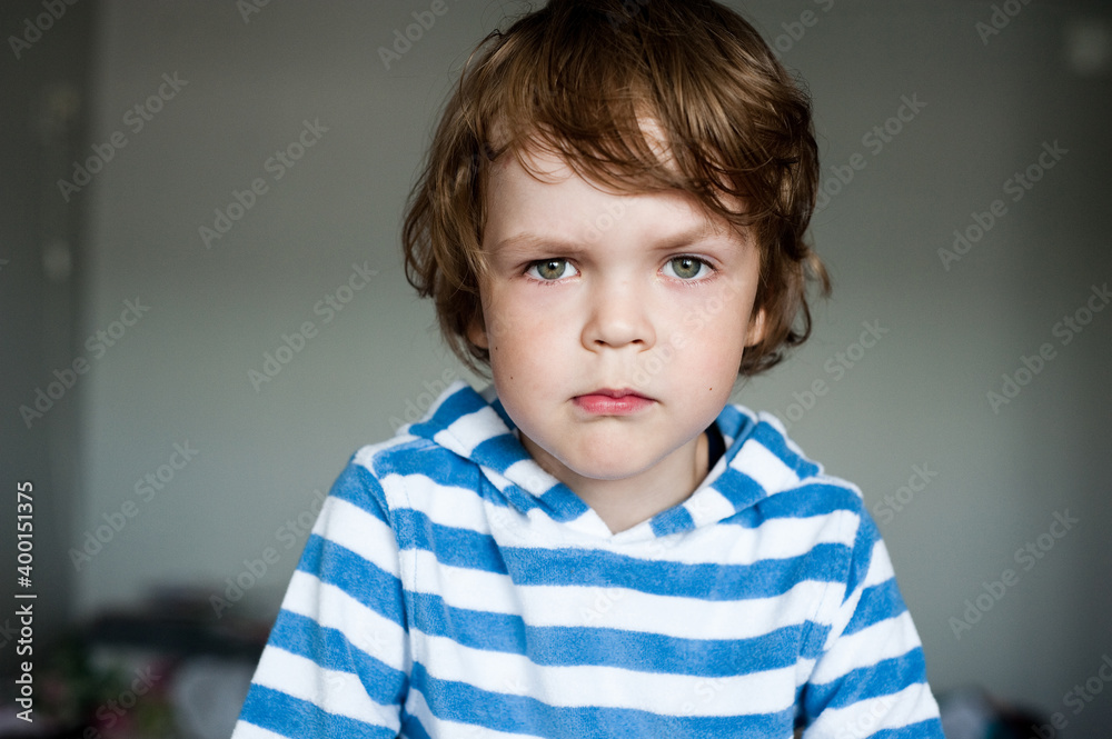 Portrait of a cute emotional child Portrait of a cute emotional child