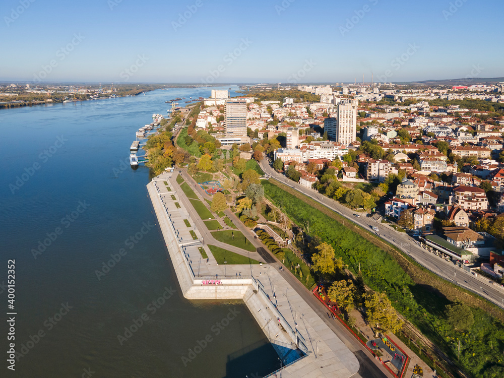 Danube River and City of Ruse, Bulgaria