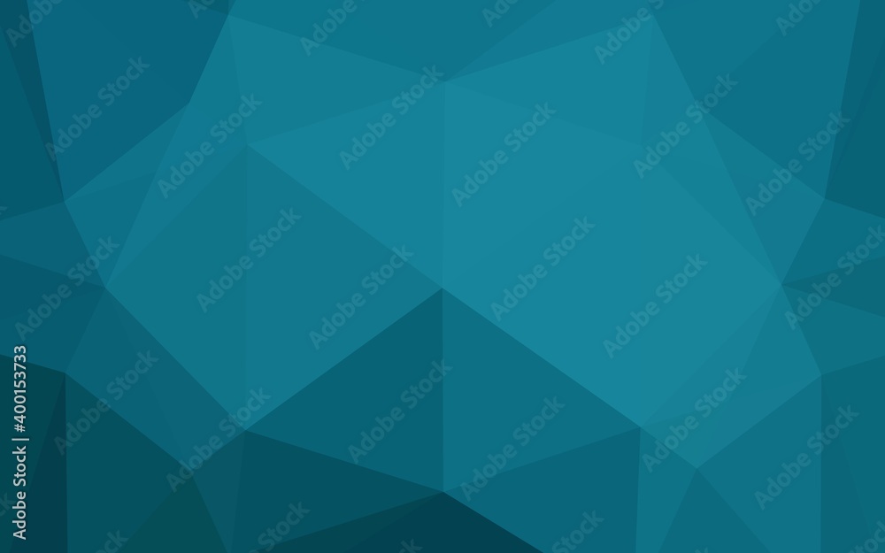 Dark BLUE vector shining hexagonal template. Dark BLUE vector shining hexagonal template.