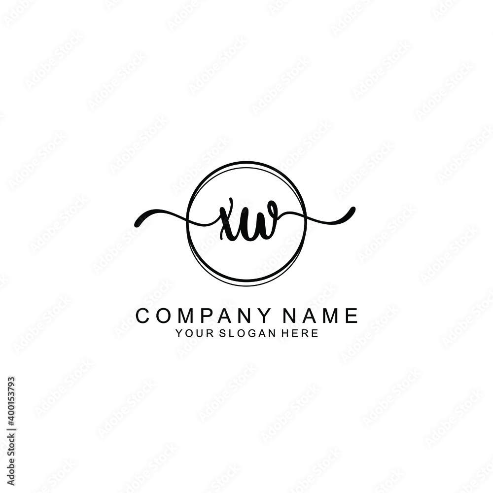 Initial XW Handwriting, Wedding Monogram Logo Design, Modern Minimalistic and Floral templates for Invitation cards Initial XW Handwriting, Wedding Monogram Logo Design, Modern Minimalistic and Floral templates for Invitation cards