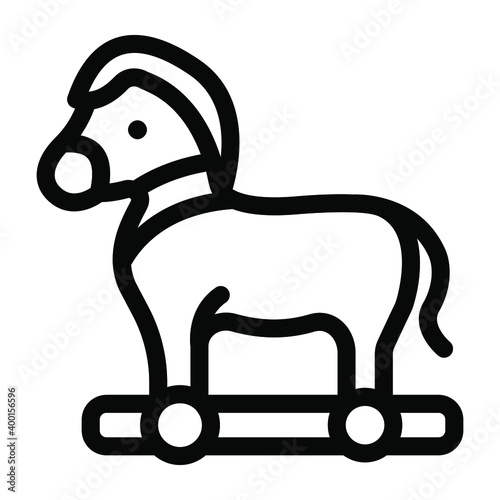 
Trojan horse malware icon glyph icon style
