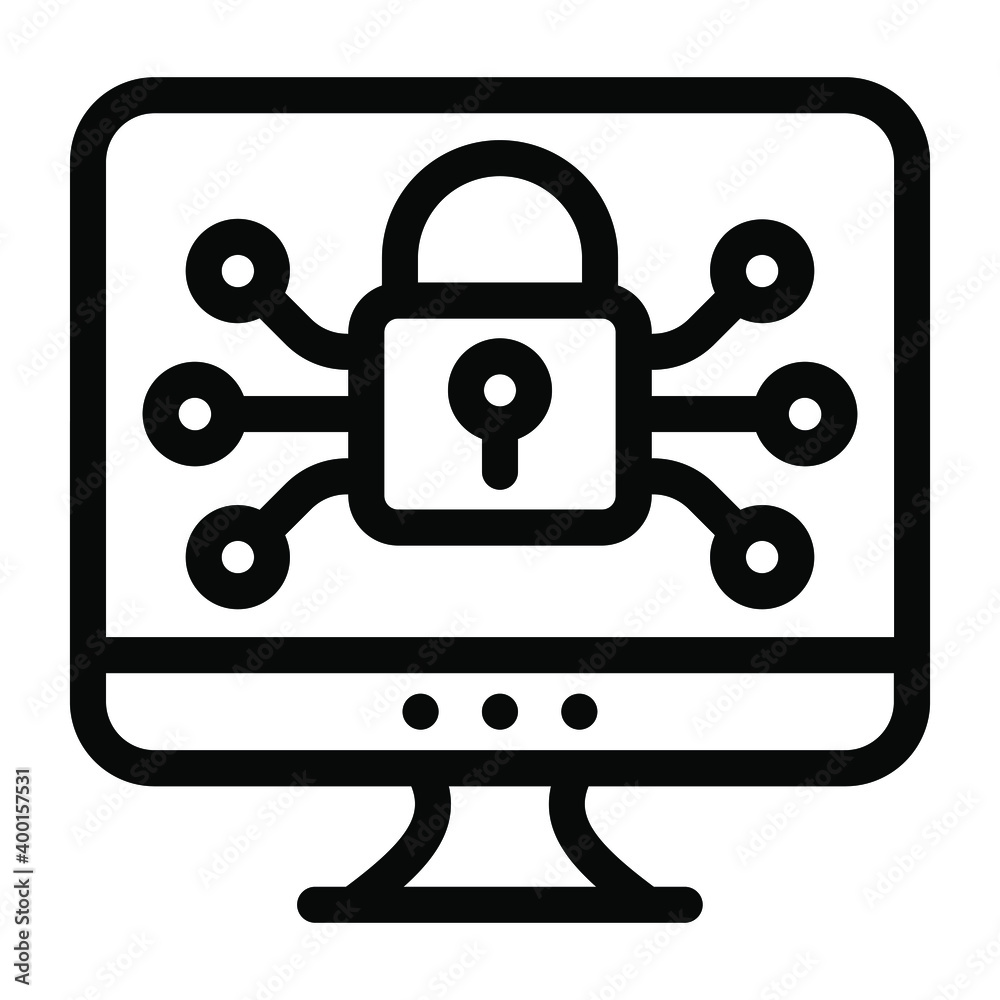 An icon of encryption in solid editable design
An icon of encryption in solid editable design