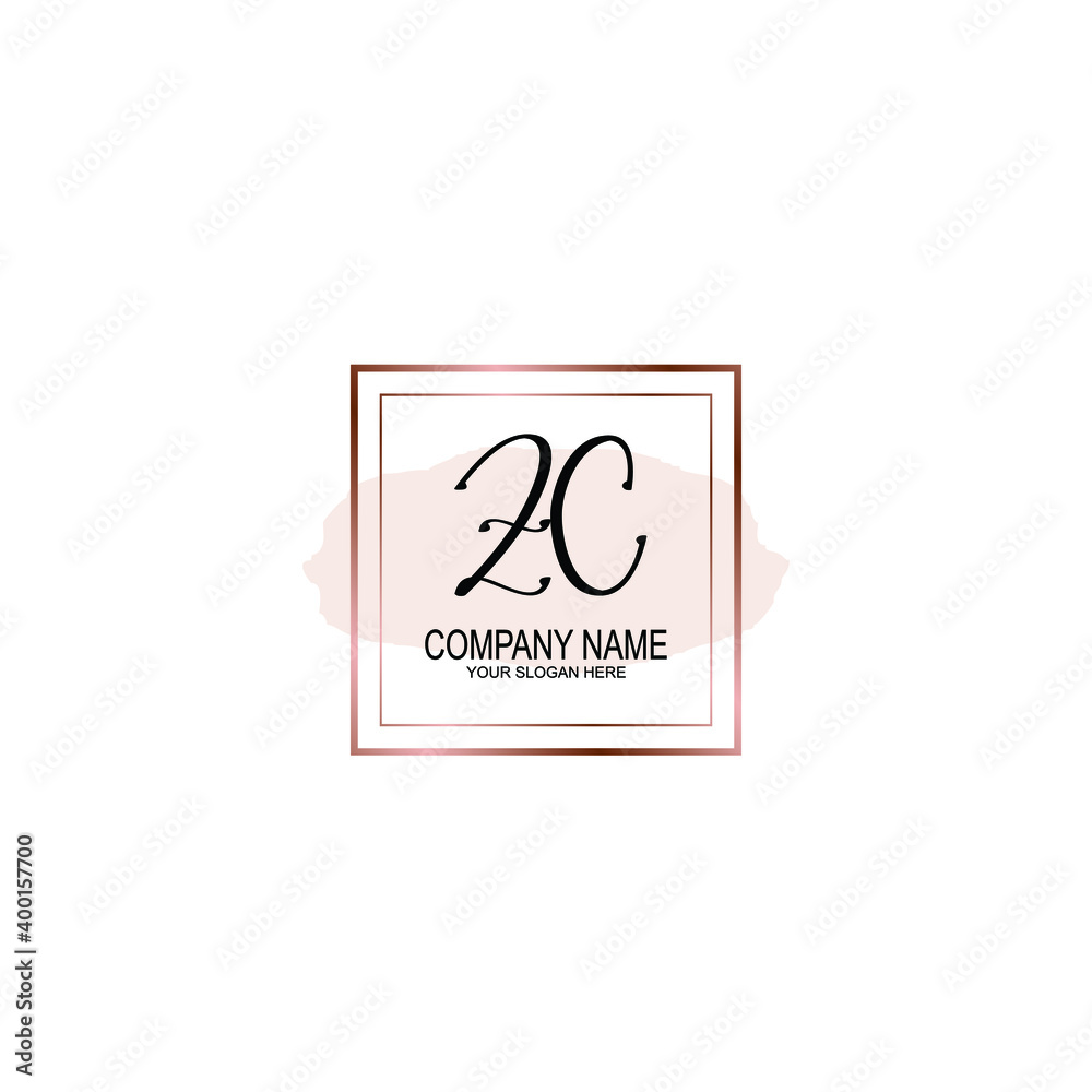 Initial ZC Handwriting, Wedding Monogram Logo Design, Modern Minimalistic and Floral templates for Invitation cards Initial ZC Handwriting, Wedding Monogram Logo Design, Modern Minimalistic and Floral templates for Invitation cards