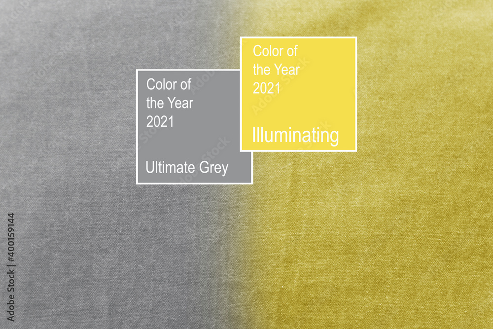Obraz premium Texture of roughness fabric. Trendy color. 2021 concept color.