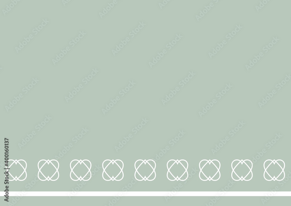 Fototapeta premium Blue wallpaper with white hearts