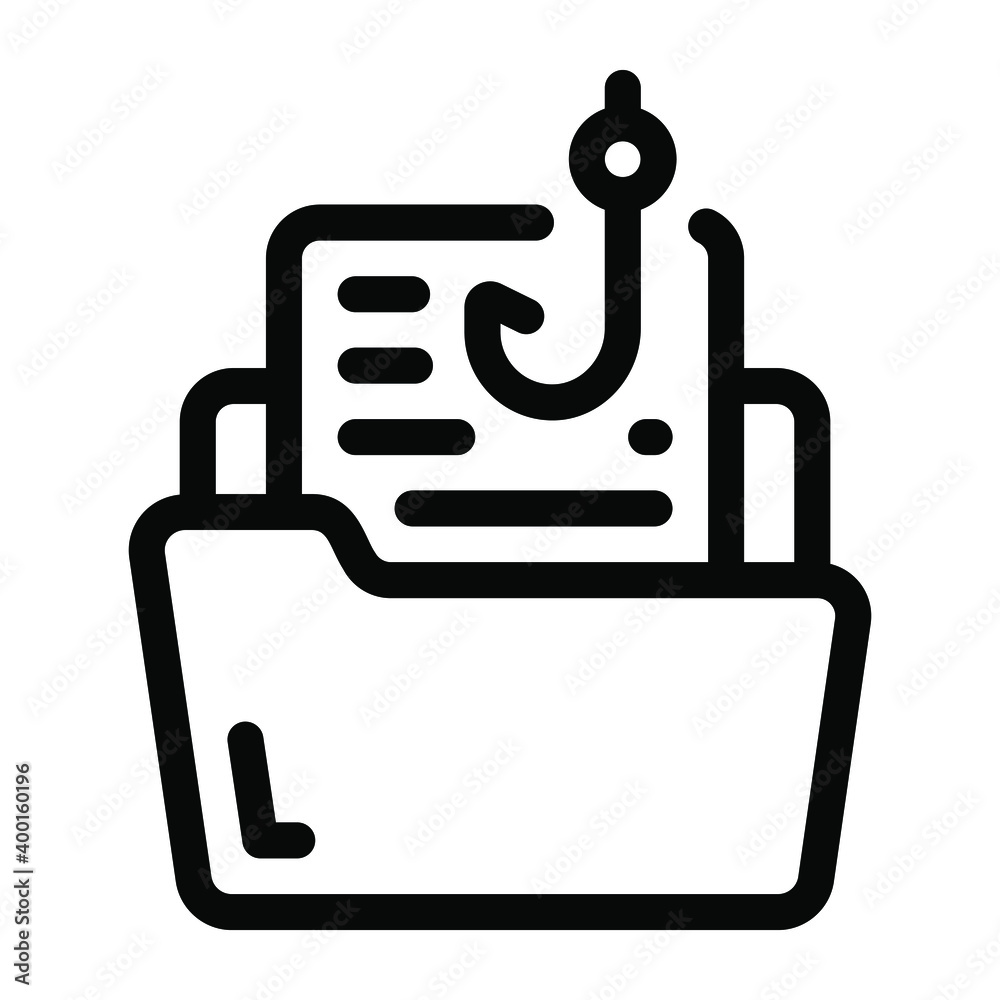 Folder phishing solid icon, trendy vector
Folder phishing solid icon, trendy vector