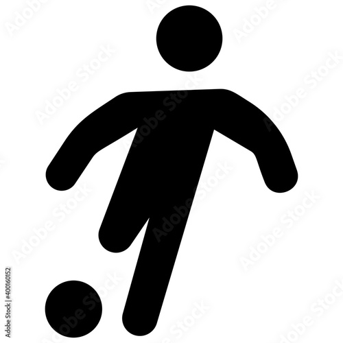 Boy Playing Soccer 