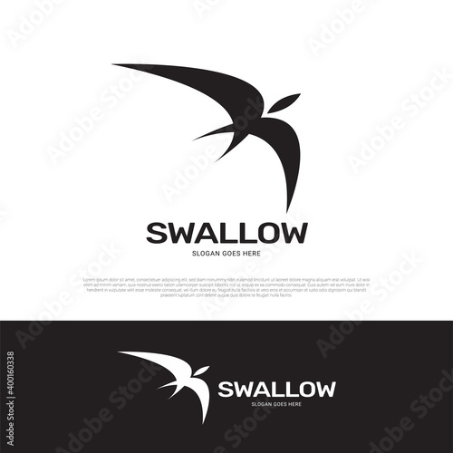 Swallow logo icon design