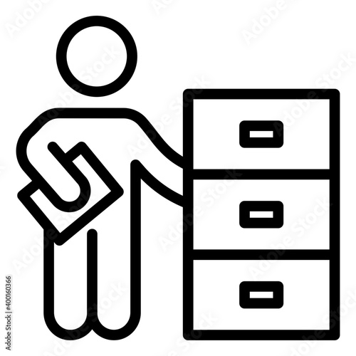 Files Cabinet Vector 