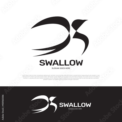 Swallow logo icon design