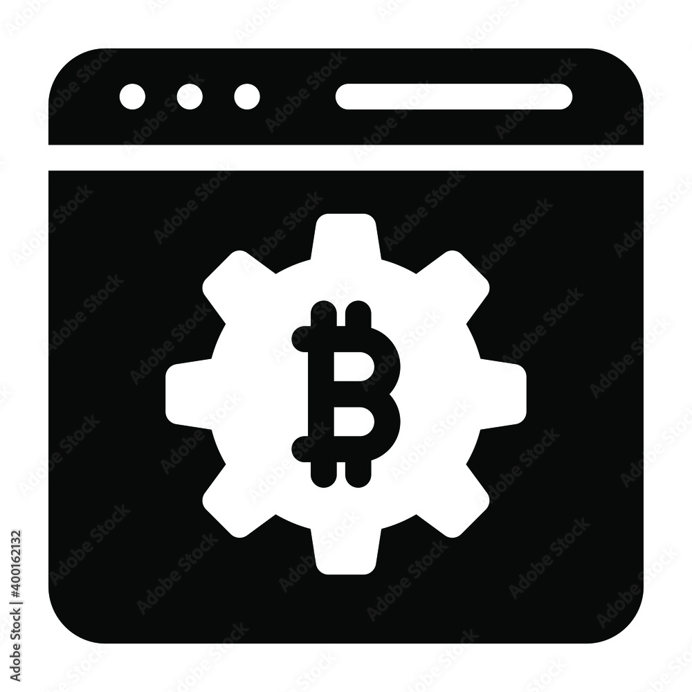 Bitcoin communication vector in solid design
Bitcoin communication vector in solid design