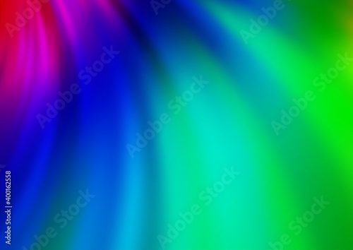 Light Multicolor, Rainbow vector background with abstract lines.