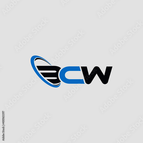 BCW letter logo design and cross shape. vector de Stock | Adobe Stock