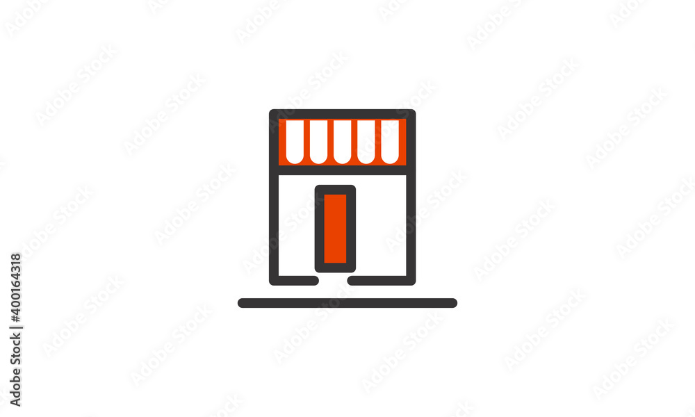 stock vector shopping store icon design