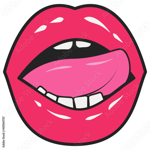 Tongue Licking Lips 