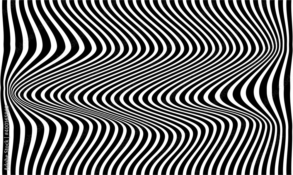 abstract black and white background with optical illusion pattern can be used template part 7