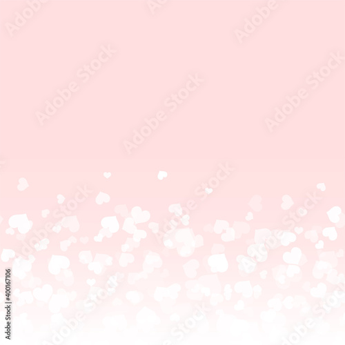 Valentine's Day background with falling hearts. Vector © Azad Mammedli