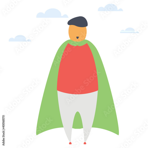 Superman Flat Vector 