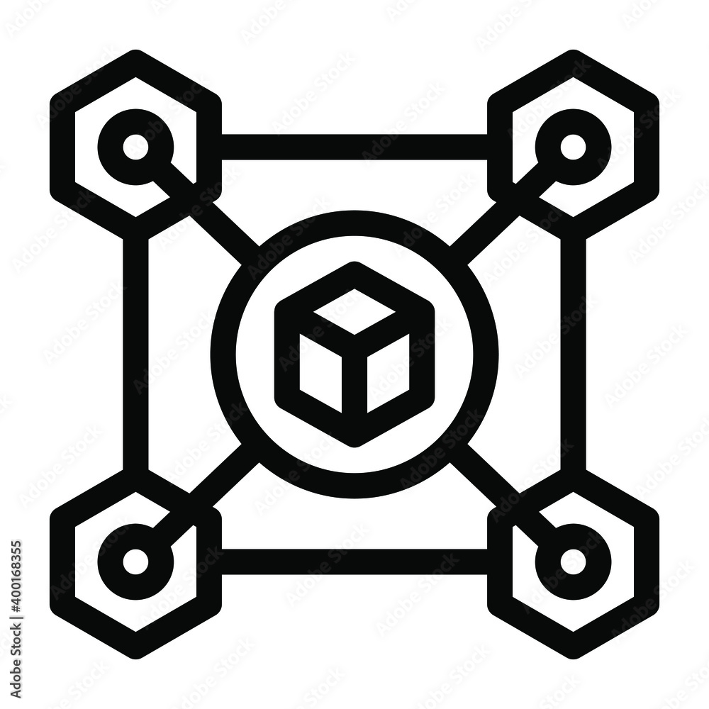 Cryptocurrency modern modules, solid icon of blockchain technology
Cryptocurrency modern modules, solid icon of blockchain technology