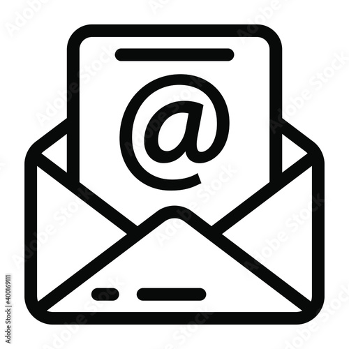 
Email vector, online correspondence concept 
